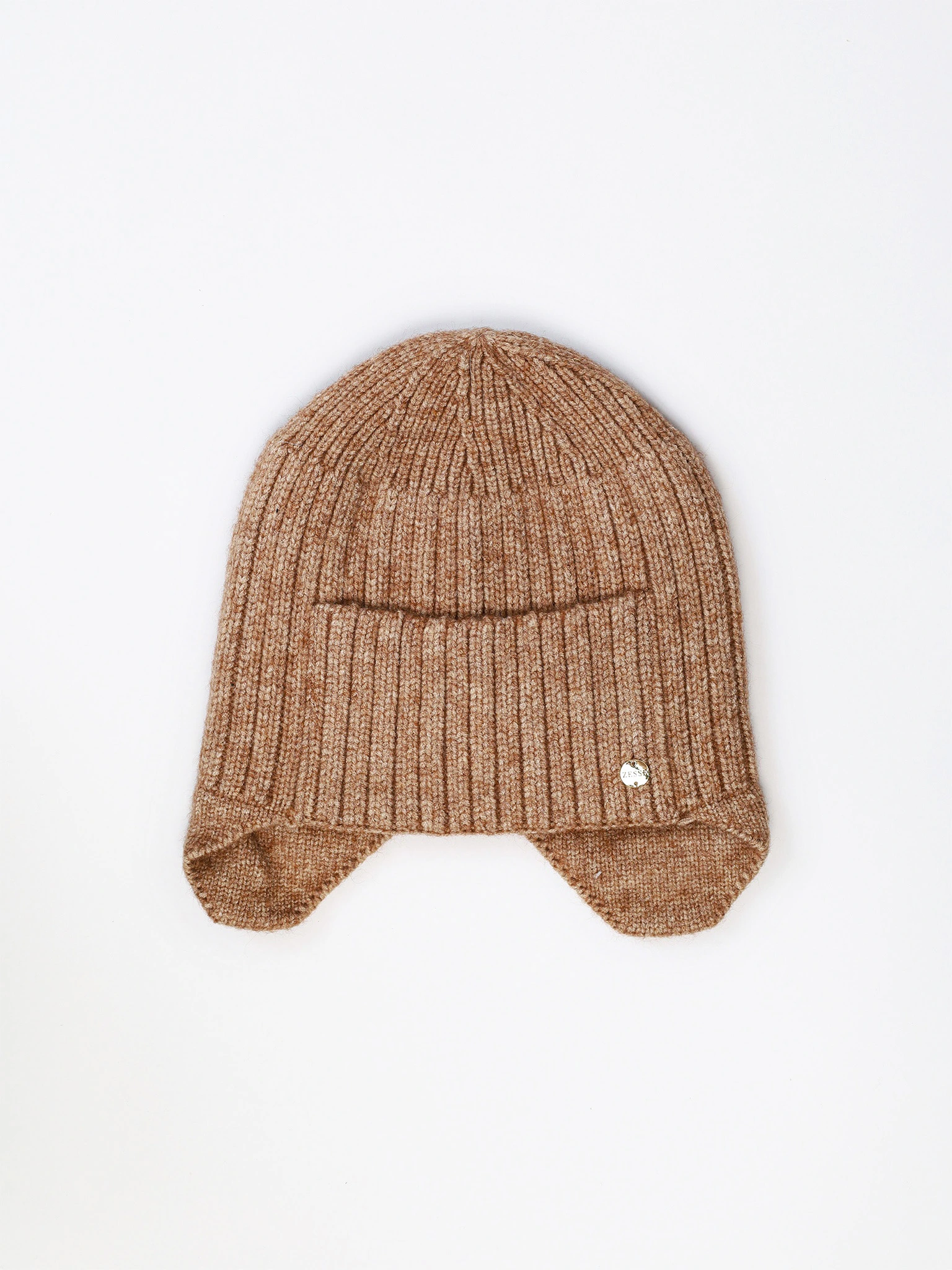 Шапка-ушанка из шерсти с акрилом с отворотом в ассортименте